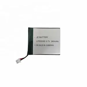 लिथियम आयन बैटरी 3.7v 552025 240mAh बहुलक बैटरी