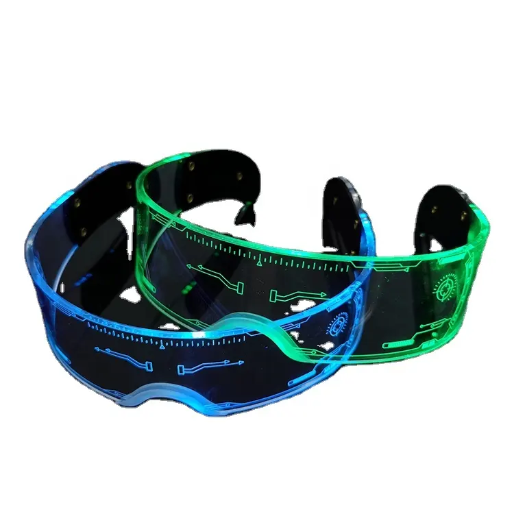 2022 Agreat Promotion Color-Changing Luminous Fashion Futuristic Led Glasses For Party Concert Party Led Glasses