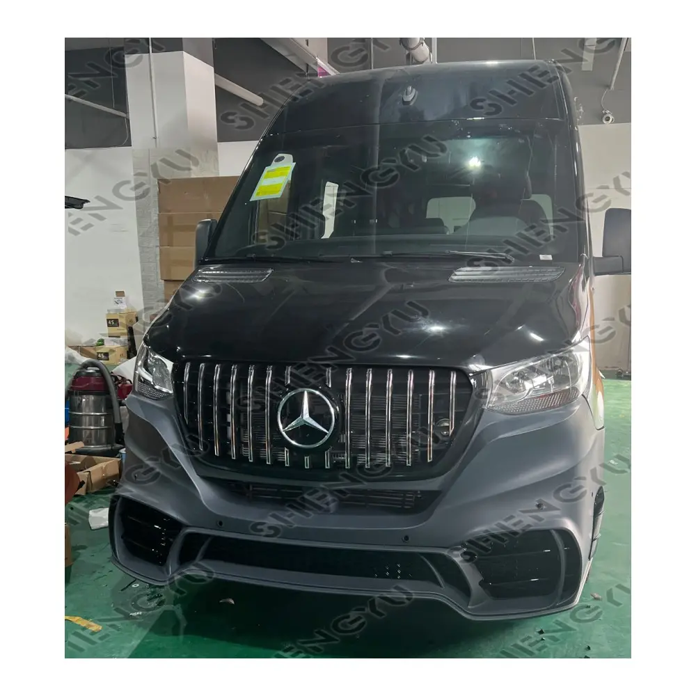 Автомобильная система кузова для Mercedes Benz Sprinter W906 W907 W910 2018-2020 обновление до GT включает передний бампер с решеткой