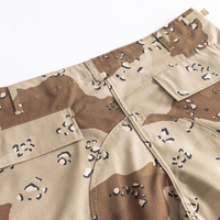 Combinaison d'uniforme de combat tactique ACU personnalisée TC 65/35 Ripstop pour la chasse en 6 couleurs de camouflage du désert aux pépites de chocolat