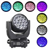 Projecteur de lumière à tête mobile, éclairage led mac aura 19x15w 4 en 1 lavage avec faisceau lavage pour scène dj