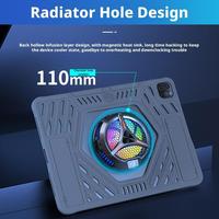 Étui de protection en silicone pour tablette portable, compatible avec la protection intégrale à 360° pour tablette iPad Pro avec trou de refroidissement