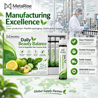 Marque privée OEM, liquide oral à base d'enzymes de fibres de fruits et légumes pour adultes, bien-être digestif, nutrition fonctionnelle, 30 ml x 7 flacons