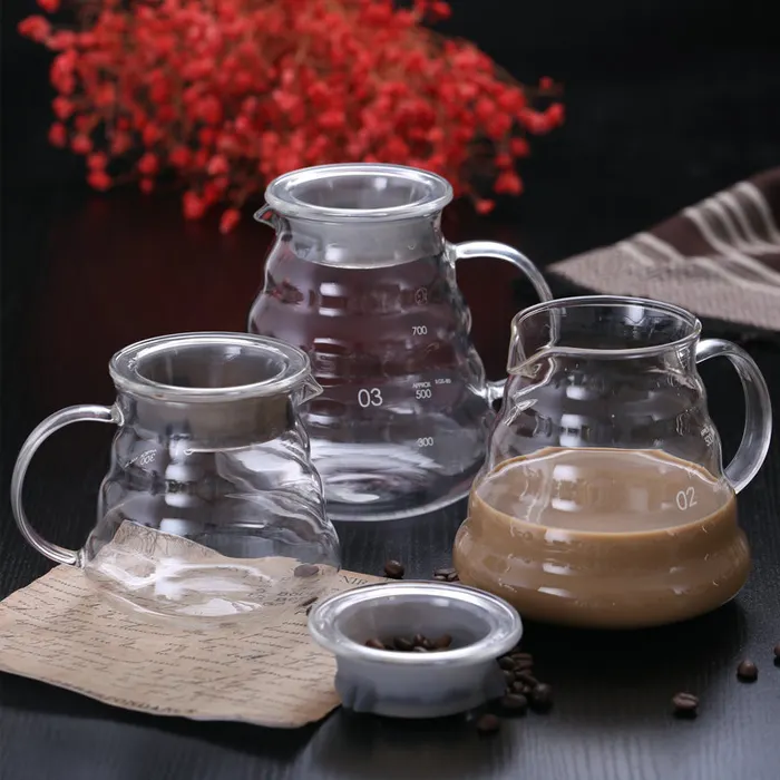 Hot Sale Novelty Low MOQ 360ml 600ml 800ml Heat-Resistant High Borosilicate Transparent Coffee Pot Tea Kettle Cloud Glass Teapot