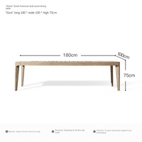 Chaise en bois massif de Style nordique combinaison antique crème solaire imperméable extérieure pour Table extérieure de balcon de cour