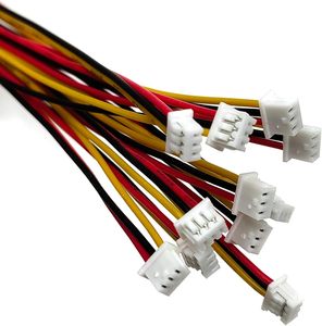 10 Pasang Konektor Inti Tembaga Berperingkat IP67 1.25Mm 3 Pin Adaptor Mikro Pria Wanita 3.9 Inci (100Mm) UL1571 untuk Kabel 26AWG - Product Image 5