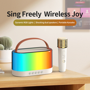Mini système de <span class=keywords><strong>karaoké</strong></span> portable <span class=keywords><strong>Bluetooth</strong></span> avec 2 microphones sans fil pour adultes et enfants petit <span class=keywords><strong>karaoké</strong></span> à domicile - Product Image 4