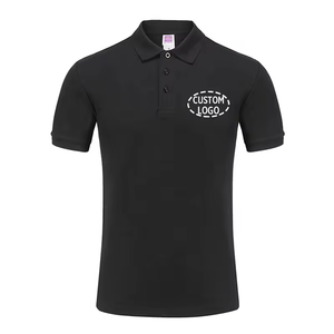 カスタムロゴ入りメンズTシャツ 通気性抜群 快適 ヘビーウェイトTシャツ 高品質 100%コットン ポロシャツ - Product Image 1