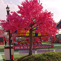 Arbre artificiel de cerisier en fleurs sur mesure, grand format, résistant aux UV et ignifuge, pour la décoration intérieure de mariages et de fêtes