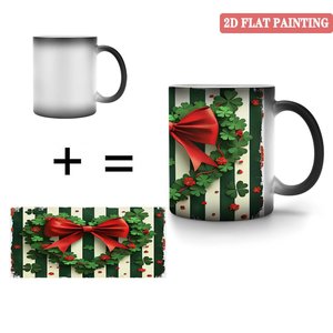 <b>Camping</b> <b>Hiking</b> Drink Mug 11oz Frosted Black Ceramic Heat Sensitive Magic Cup - Product Image 4