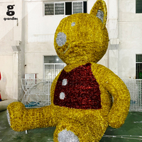 Luz LED Decorativa con Motivo de Oso de Peluche 3D Gigante IP65 para Navidad, Plaza, Parque, Centro Comercial