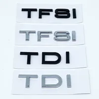 Pour Audi A1 A3 A4 A5 A6 A7 A8 TDI TFSI, autocollant de logo de coffre de voiture, emblème 3D noir ABS S Line, autocollant à usage unique