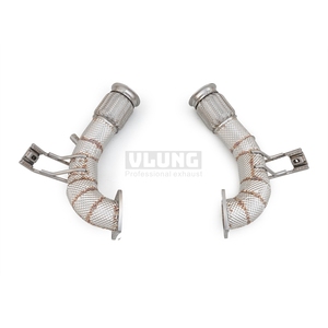 Tuyau d'échappement avant haute performance en acier inoxydable avec couche d'isolation thermique pour Audi R8 5.2L 2019-2026 - Pièces de système d'échappement automobile - Product Image 2