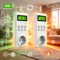 Termostato Digital de Pared para Calefacción del Hogar, Enchufe Europeo, Carcasa de PC Antiinflamable, Venta Directa de Fábrica