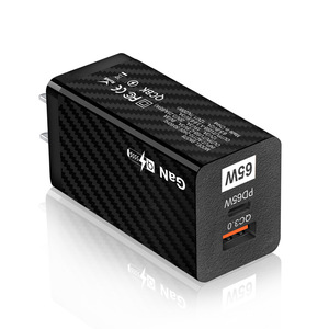 65W A + C đa cổng sạc nhanh nitride có thể gập lại siêu sạc gan máy tính xách tay QC3.0 EU OTP thỏa thuận PPS OVP - Product Image 2
