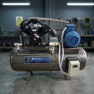 Compresseur d'air portable à piston Force SC-200 2 HP haute pression, capacité 150L pour atelier et outils pneumatiques 220V/415V - Product Image 2
