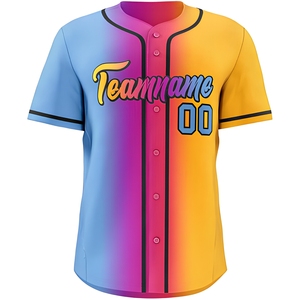 Fournisseur de maillots de baseball personnalisés avec faible MOQ, maillots de sublimation, maillots streetwear pour les marques streetwear américaines - Product Image 1