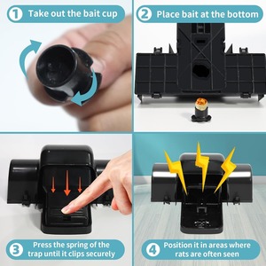 <span class=keywords><strong>2025</strong></span> bẫy chuột lớn nhân Đạo kép lối vào đường hầm Chuột bẫy ngay lập tức giết chết loài gặm nhấm với Snap được trang bị kích hoạt nhạy cảm - Product Image 5