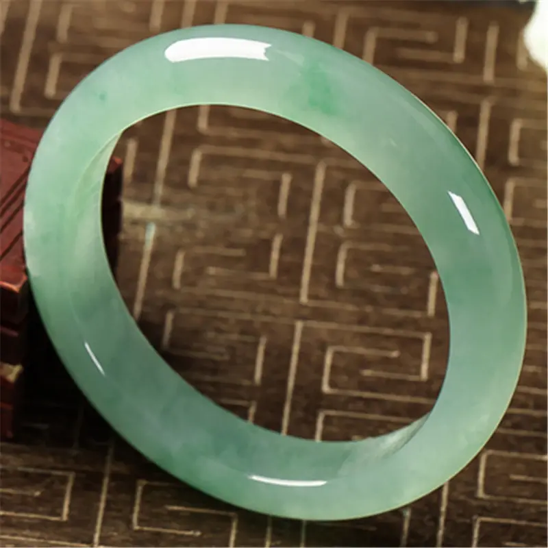large Green Jadeite Bangles Jade Bangle Bracelet Medium Gemstone Bangle Bracelet Statement Gem Bracelet