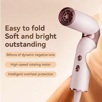 Sèche-cheveux mini haute puissance en forme de U, très vendu, pour voyage, séchage rapide, usage domestique et hôtelier