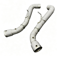 Collecteur d'échappement complet en titane haute performance avec valve X-Pipe pour McLaren 600LT 2020