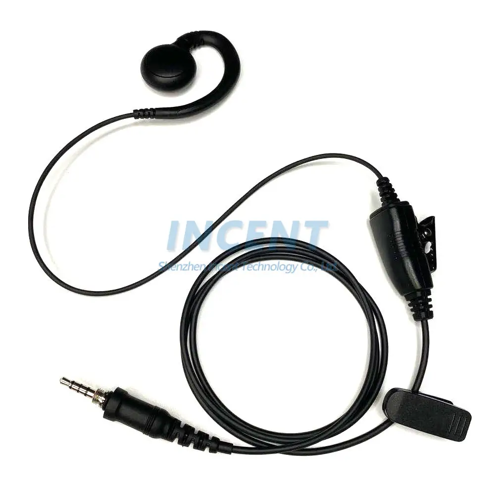 Auriculares con gancho para la oreja en forma de C, con PTT y micrófono para VX-6R, 6E, VX-7R, EVX-S24, FT-270R, Radio bidireccional