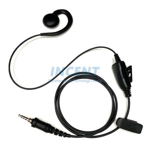 VX-6R 6E VX-7R EVX-S24 FT-270R双方向ラジオ用PTTおよびマイク付き<span class=keywords><strong>C</strong></span>字型イヤーフックイヤピースヘッドセット - Product Image 1