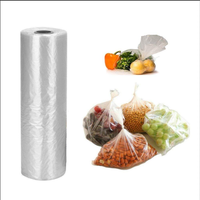 Plastic Hdpe Bakkerij Zak Op Roll Fruit / Veggie Zakken Op Rol Transparante T-shirt Zakken Met Handvatten Op Roll