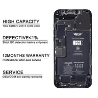 Batterie de téléphone DEJI UN38.3 OEM de haute qualité pour iPhone 6 7 8 Plus X XR XS 11 12 13 14 15 16 17 Pro Max, neuve, 0 cycle