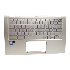 90NX0231-R31US0 pour <span class=keywords><strong>Asus</strong></span> C434TA <span class=keywords><strong>Chromebook</strong></span>, repose-poignets avec clavier, argent - Product Image 1
