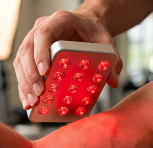Appareil de luminothérapie portable mini à lumière rouge 660nm 850nm 15 LED rechargeable, design fin, soulagement de la douleur, récupération musculaire, US - Product Image 1
