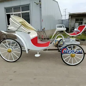 リムジンエレガントな結婚式の電気観光白い馬車おとぎ話ビクトリア馬車プロム用