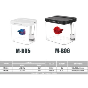 Groothandel 3l 6,5l Tropische Salontafel <span class=keywords><strong>Aquarium</strong></span> Betta Display Tanks Mini Beta Aquaria - Product Image 3