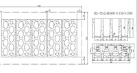 Machine à blocs de ciment manuelle Qt4-26 avec palettes à briques, pression hydraulique, garantie 1 an, également appelée machine à briques Qt4-24