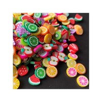 Autocollants décoratifs pour Nail Art, tranches en argile polymère, en forme de fruits, bricolage, mignon, décoration, Scrapbook, 10 pièces