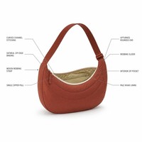 Tas Selempang Bulan Sabit Bahan Nilon Taffeta Grosir, Souvenir Perjalanan, Toko Cinderamata, Logo Kustom, Berlapis, Ringan, Grosir, ODM, OEM
