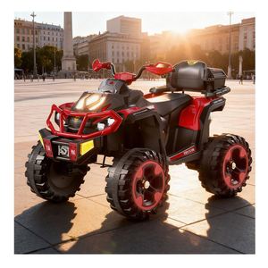 Auto Eléctrico para Niños con Reproductor MP3 USB, Diseño de Plástico Resistente y Seguro de 4 Ruedas, Doble Tracción Eléctrica para Edades de 3 a 12 Años - Product Image 1