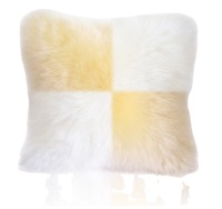 Coussin carré géométrique en peluche, design patchwork, en fibre de polyester douce, personnalisable pour salon/hôtel, style européen et américain