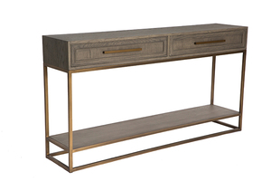 Mme WOODS <span class=keywords><strong>table</strong></span> murale en bois de chêne massif de <span class=keywords><strong>haute</strong></span> qualité en métal doré - Product Image 6