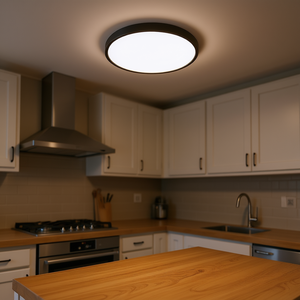 Plafonnier LED encastré 16 pouces en fer noir 32W 3520LM à intensité variable 5 couleurs sélectionnables pour cuisine - Product Image 2