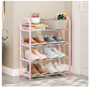 Freestanding Coat <strong>Rack</strong> with Shelves, <strong>4</strong>/5 Layer Folding Clothes Hanger Organizer for Bedroom, Entryway Bag Storage Stand - Product Image 1