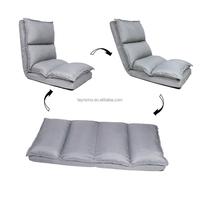 Accueil Salon Chambre à coucher Canapé de jeu simple réglable Chaises de sol paresseux en tissu de style loisirs