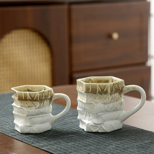 Wholesale Contemporary Irregular-shaped <b>Ceramic</b> Mugs and Kiln Glaze Coffee <b>Cups</b> for Party Use-Reusable Home & Office - Product Image 2