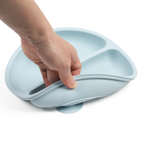 Newsun-Silicone vente en gros bébé Silicone nouveauté écologique Led sevrage cadeau ensemble enfants plaque d'aspiration