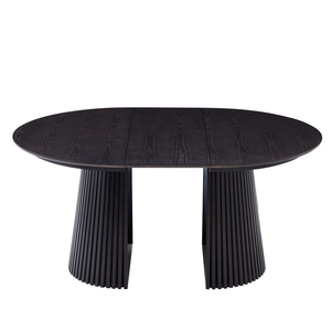 Bộ bàn ăn gỗ đa năng hiện đại, kiểu gấp gọn, bàn tròn có thể kéo dài, dành cho 4, 6, 8 người, kiểu tấm ghép. - Product Image 5