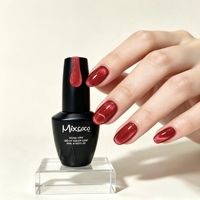 Vernis à ongles gel magnétique Mixcoco Red Cat Eye, effet œil de chat rouge brillant, à retirer par trempage, compatible UV/LED, pour grossistes et DIY, 15 ml