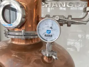 Gin Distiller Gin Distiller Whisky Distiller With Distillation Column 500l Copper Distilling Equipment For Ethanol
