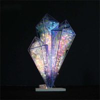 Accessoires créatifs : Colonnes de cristal, Ornements, Pendentifs, Poteaux de guidage en cristal style T, Éclairage LED pour Mariages, Événements et Concerts