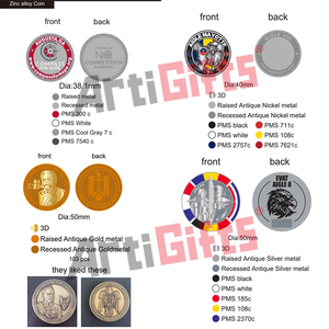 Monete Personalizzate con Design Gratuito a Prezzo Vantaggioso, Moneta Antica Romana in Ottone Placcato Argento, Moneta Commemorativa Personalizzata in Oro e Argento con Logo - Product Image 5