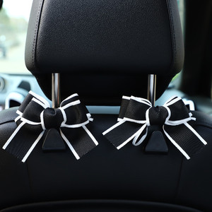 Car Headrest Hooks Bow Tie Design PVC Material For Car <b>Interior</b> Decoration Women's <b>Accessory</b> - Product Image 3